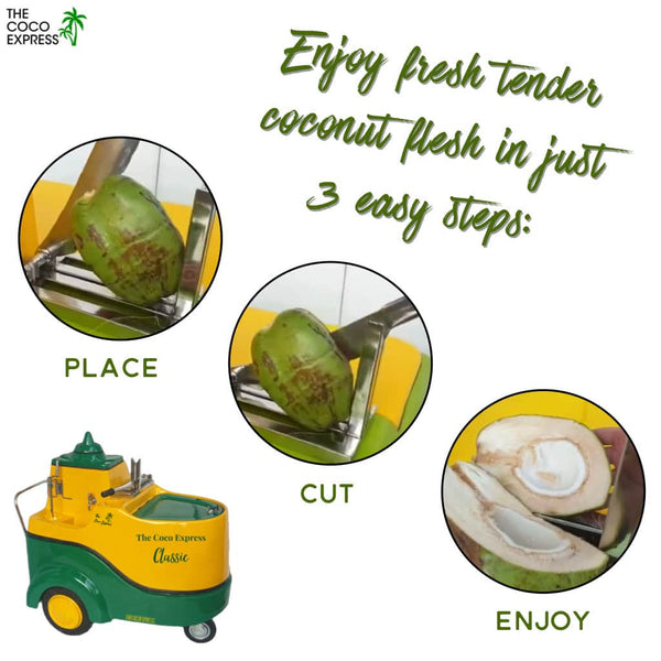 Coconut Cutting Process