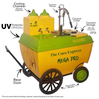 Mega Pro Coconut Water Cart Features